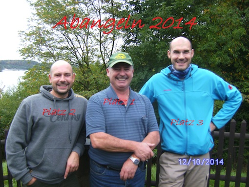 Ergebnis Abangeln am 12. Oktober 2014 Abangeln 2014