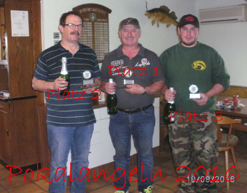 Ergebnis Pokalangeln am 19. September 2016 Pokalangeln 2016