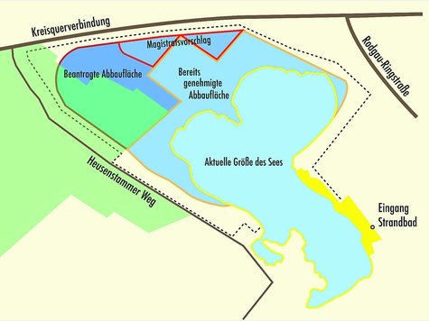 Planungen Kiesabbau am Rodgau-See